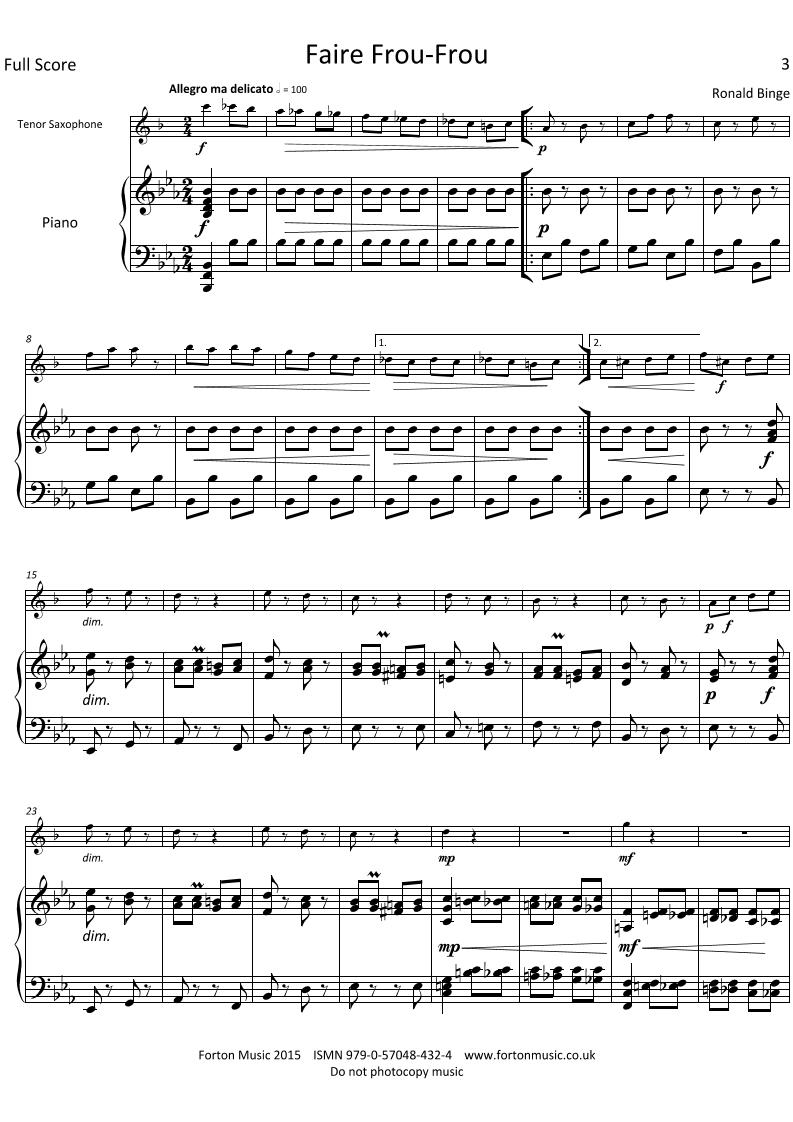 Selected Pieces by Ronald Binge Volume 1 Forton Music Selected Pieces by Ronald Binge Volume 1 Forton Music