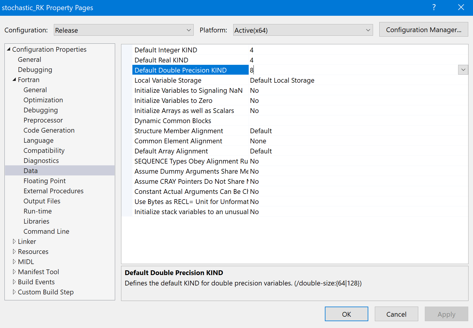 Best way to declare a double precision in Fortran? Help Fortran