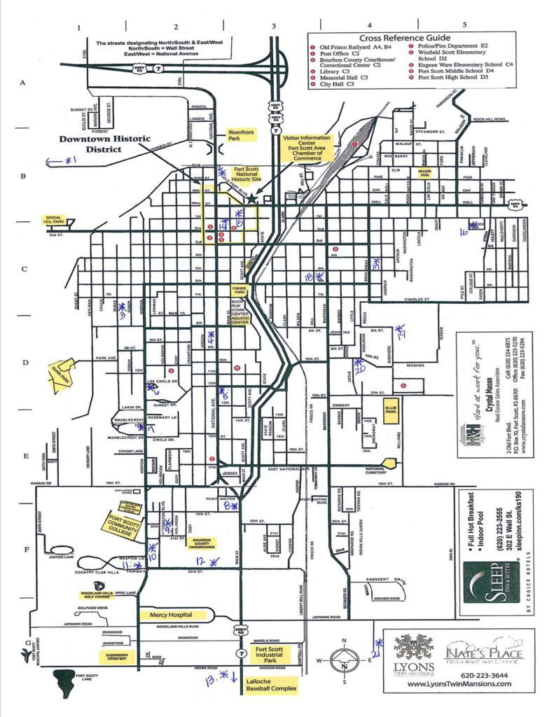 Fort Scott Kansas Map Spring 2018 Town-Wide Map Final | Fort Scott Biz