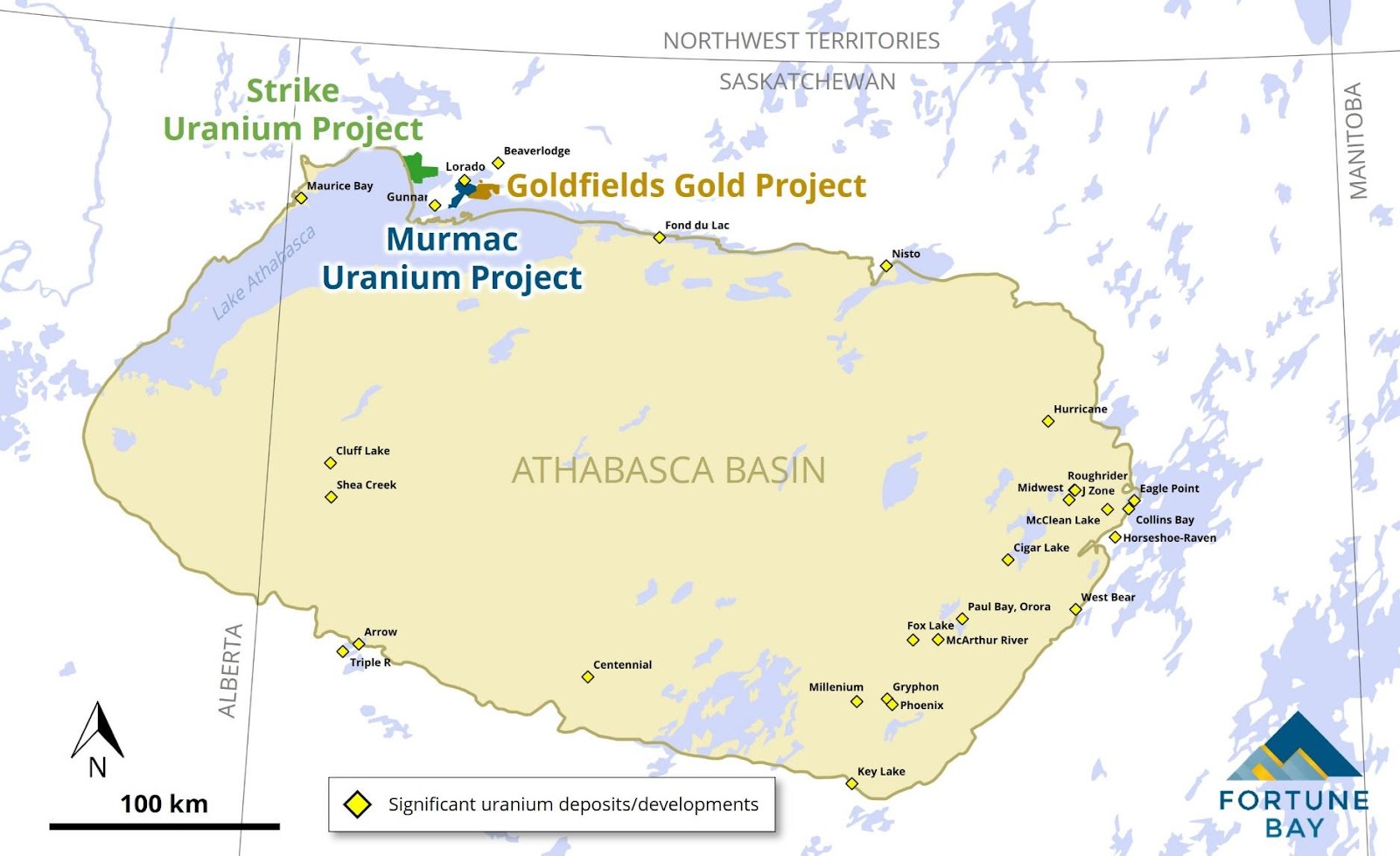 Announces Initial Drill Targets for the Murmac Uranium Project Fortune Bay Corp
