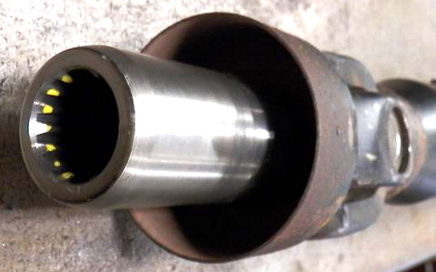 SLIP YOKE - 2002 CHEVY TRACKER, SUZUKI DRIVESHAFT SLIP YOKE - 14/16