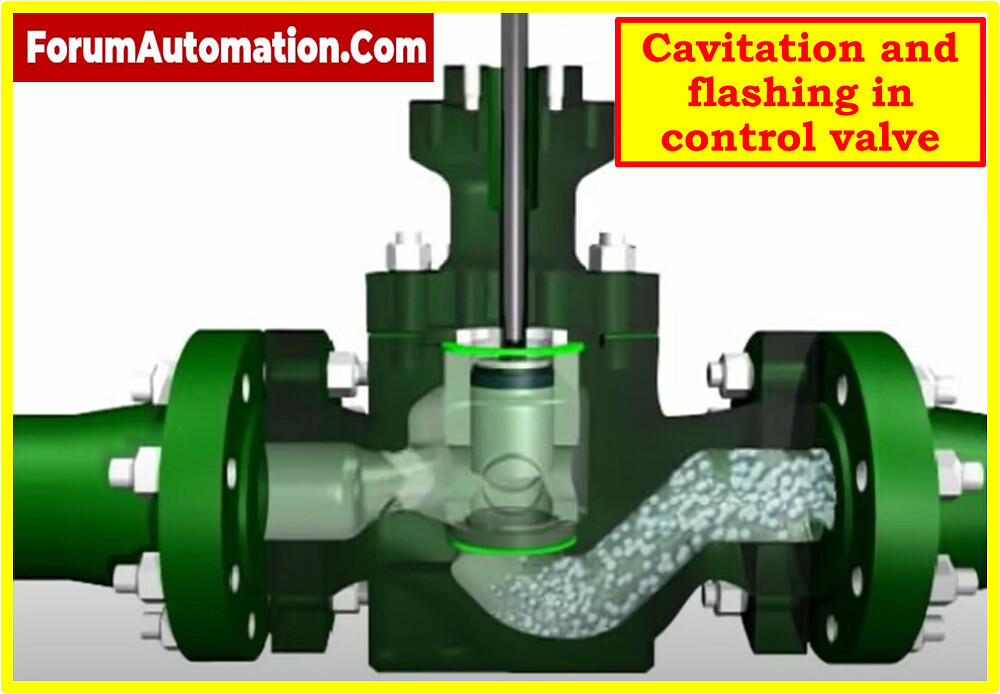 What is the difference between flashing and cavitation in control valve