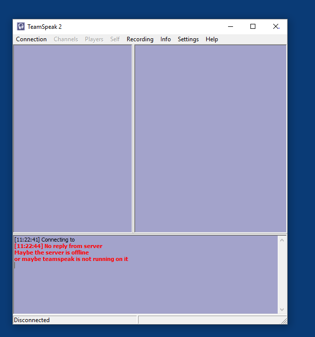 Teamspeak 2 Error XP10 Allgemeines AEROSOFT COMMUNITY SERVICES