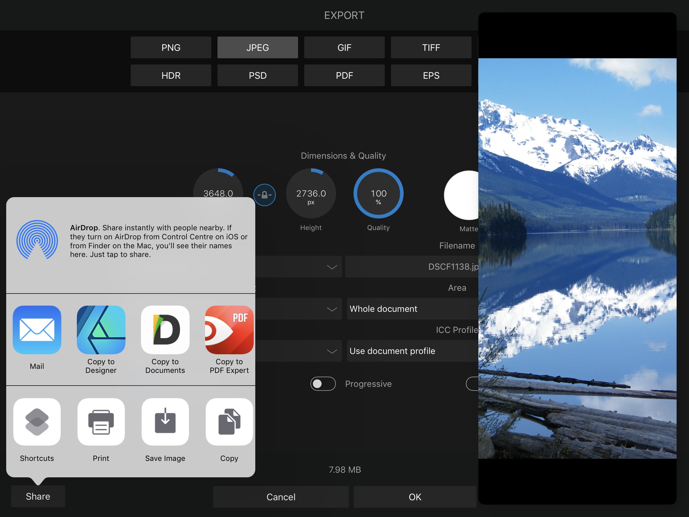 Photo editing on ipad PreV2 Archive of Affinity on iPad Questions