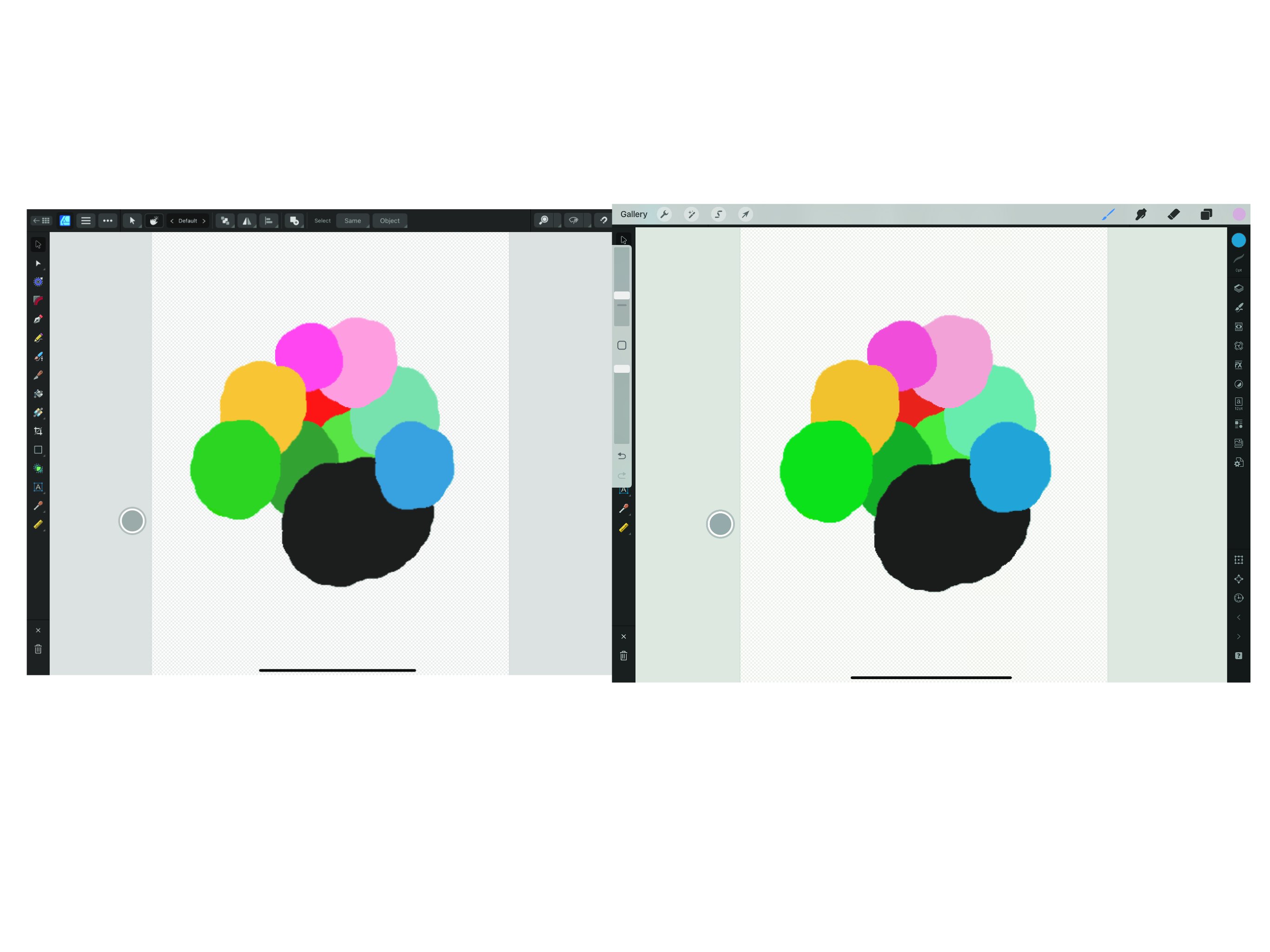Why is Procreate’s CMYK so drastically different to Affinity V2s