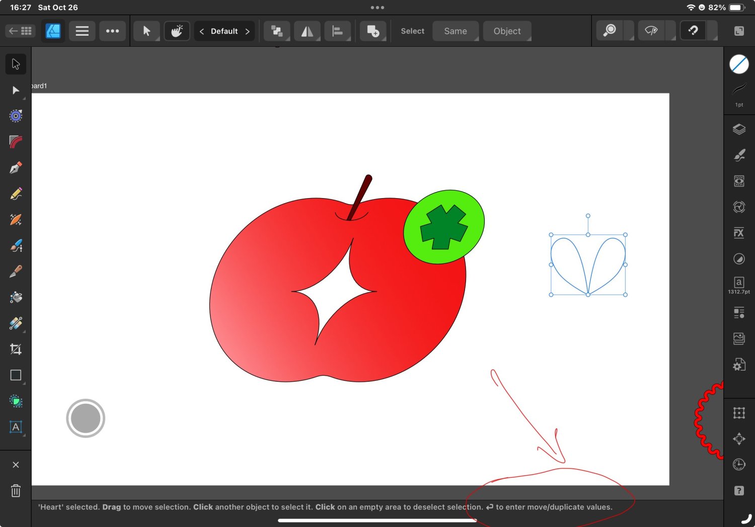 Move / Duplicate function missing from iPad? Affinity on iPad