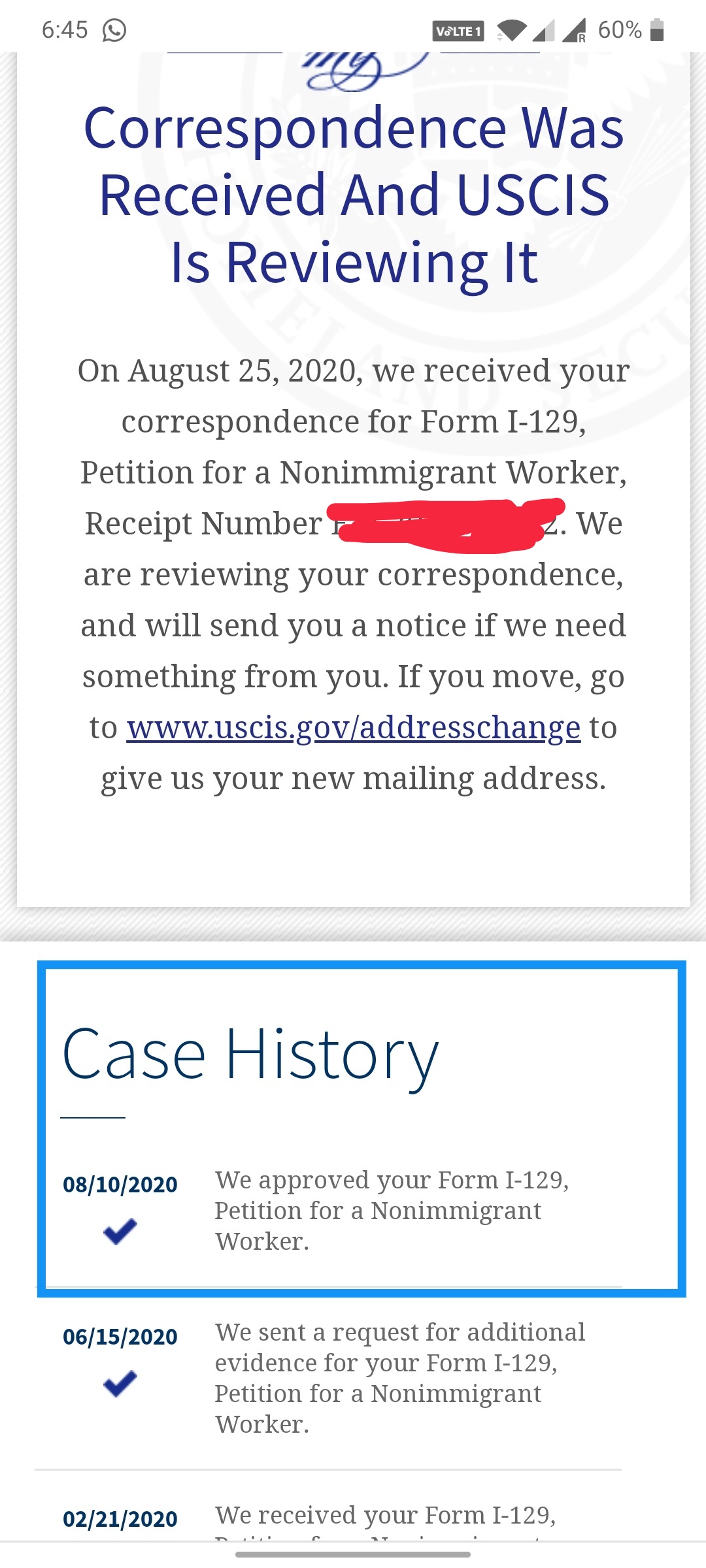 H1B approved before RFE response filing H1B AM22Tech Forum