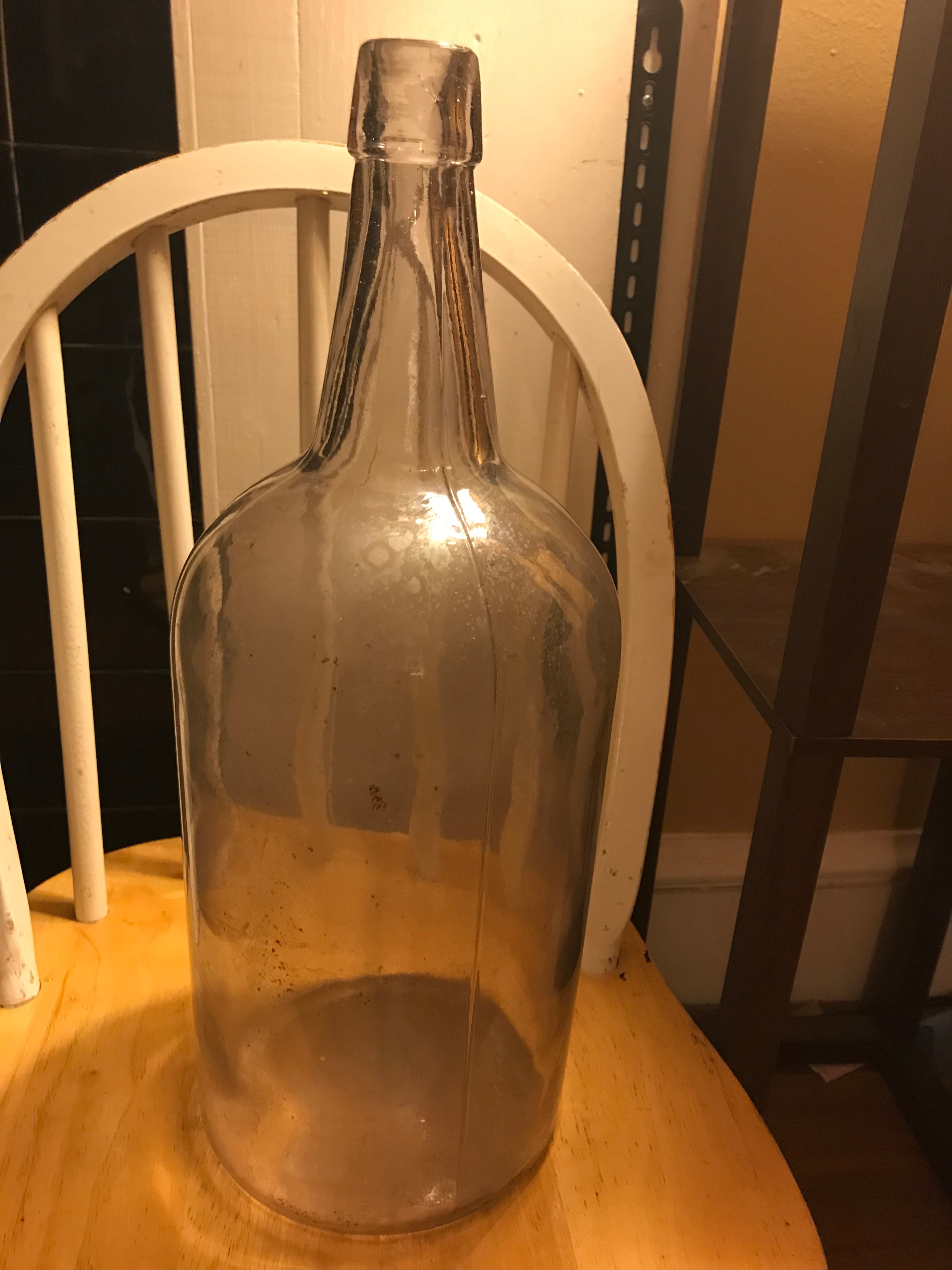 HELP ID OLD 3 SEAM 15.5” TALL 5.75” PRE 1900 BOTTLE — Historic