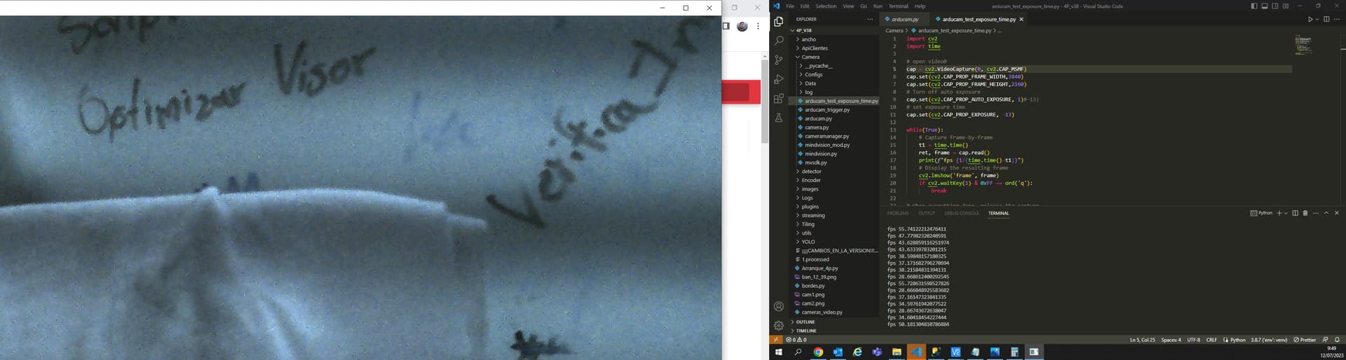 Arducam IMX477 UVC Camera Adapter Board Max Exposure time USB UVC