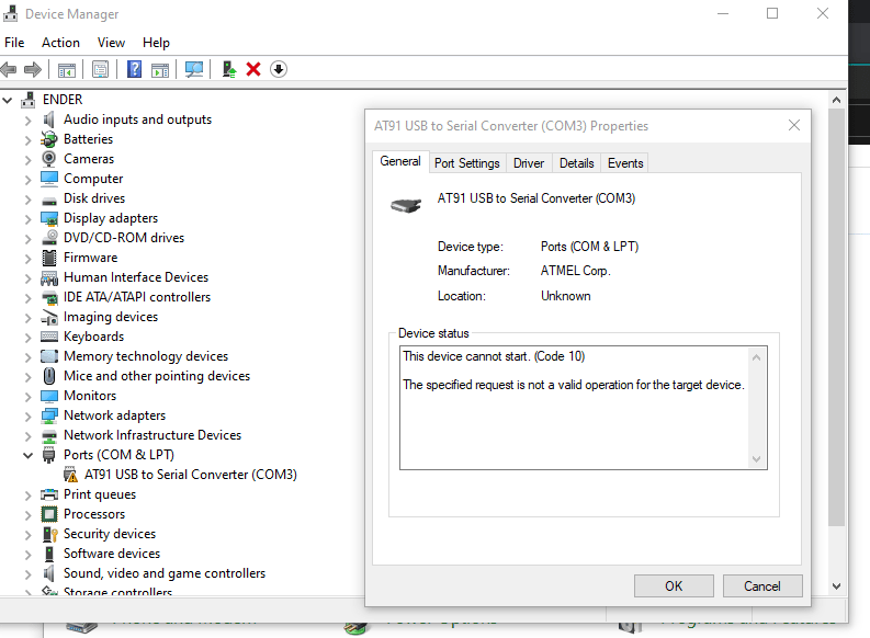 Arduino UNO (ATMega328p) [osoyoo] Can't connect via COM3 Port is