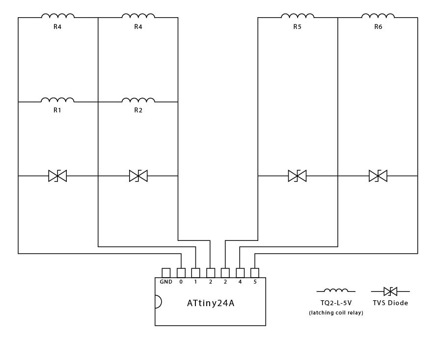 Single Coil Latching Relay Flyback Diode General Electronics