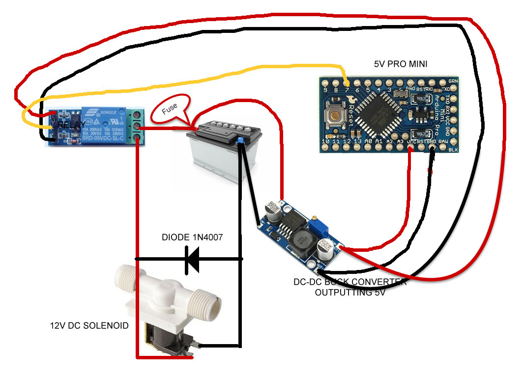Flyback diode required for relay board and 12v solenoid? General