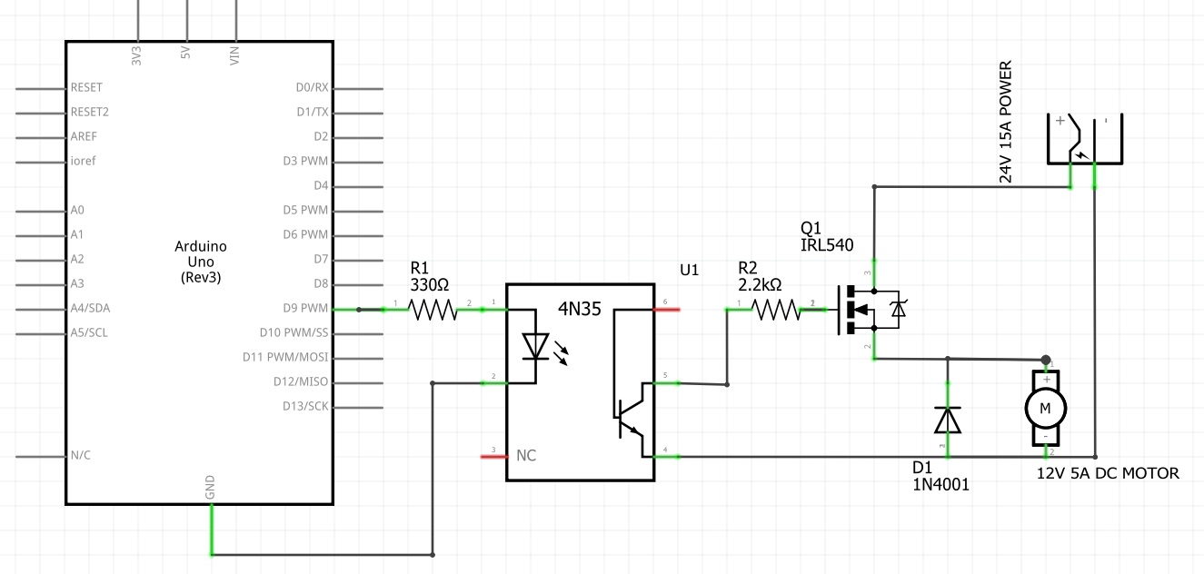 About Optoisolator with MOSFETs for DC Motor PWM Control General