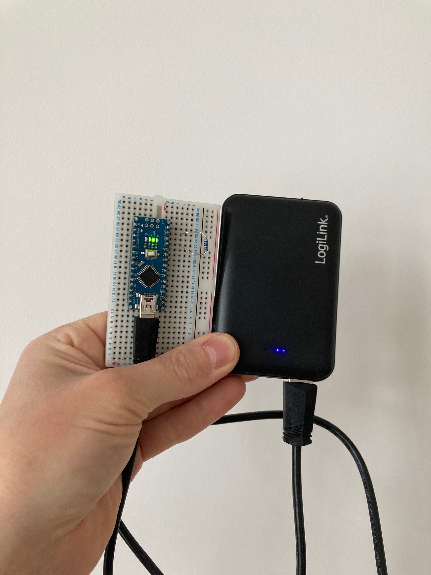 Pulsing through resistor to keep power bank on Project Guidance