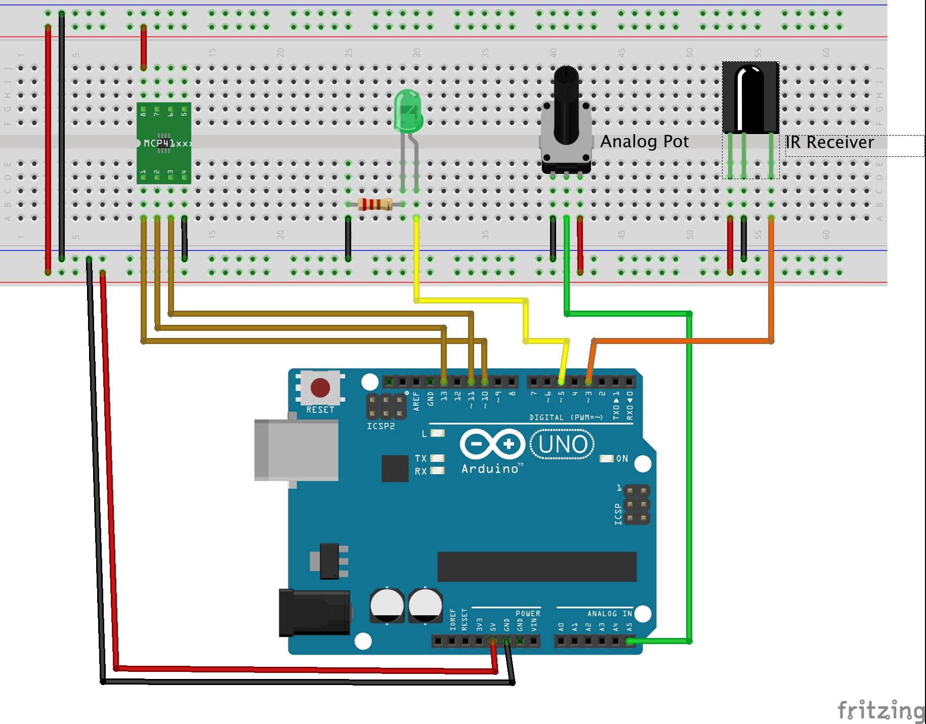 Reducing noise from digital potentiometer (MCP41100) Audio Arduino