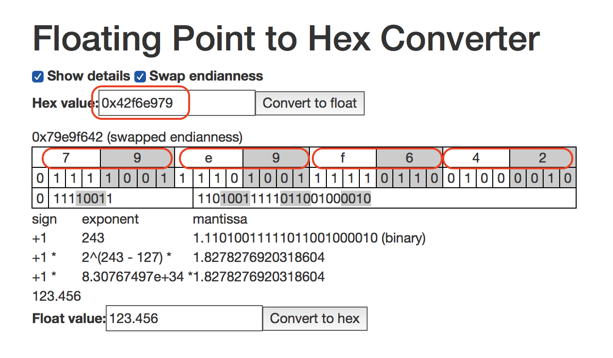 Double to byte array Programming Questions Arduino Forum
