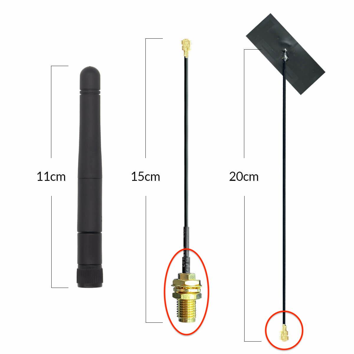 What type is the antenna connector of the WiFi antenna? DIY Product