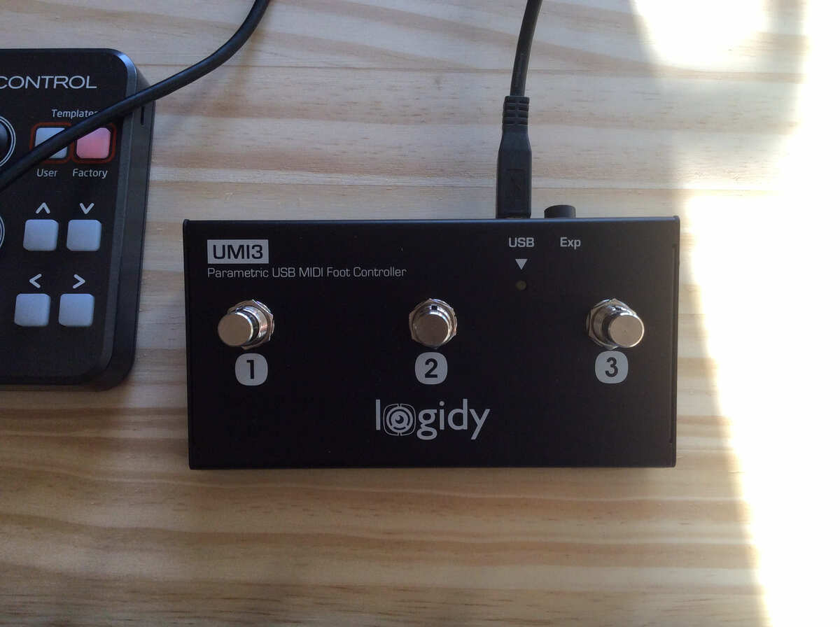 Studio Recording Equipment Logidy UMI3 MIDI over USB Foot Controller