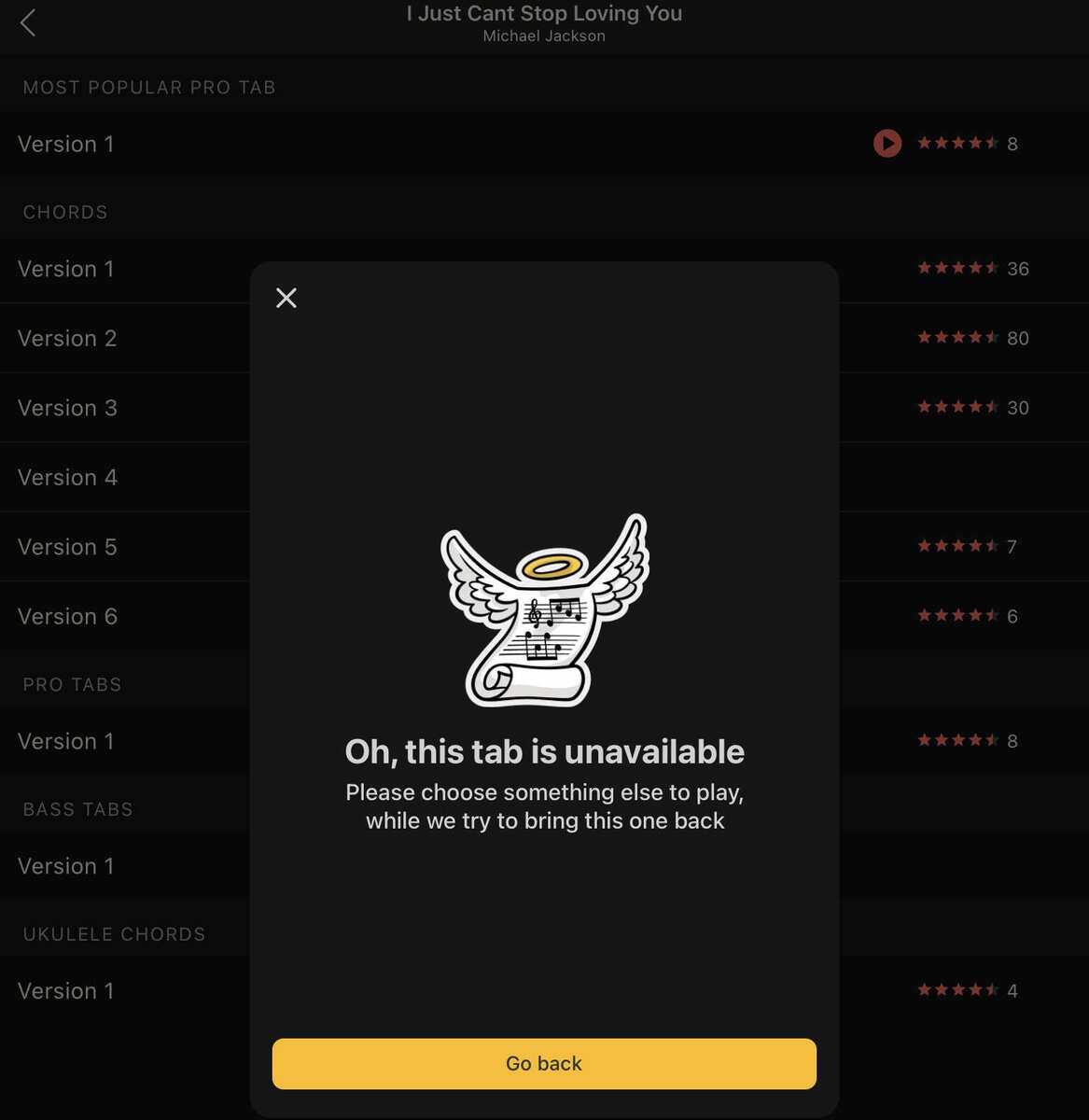 Ultimate Guitar Tabs App & Site Publishers Pulling User Submitted