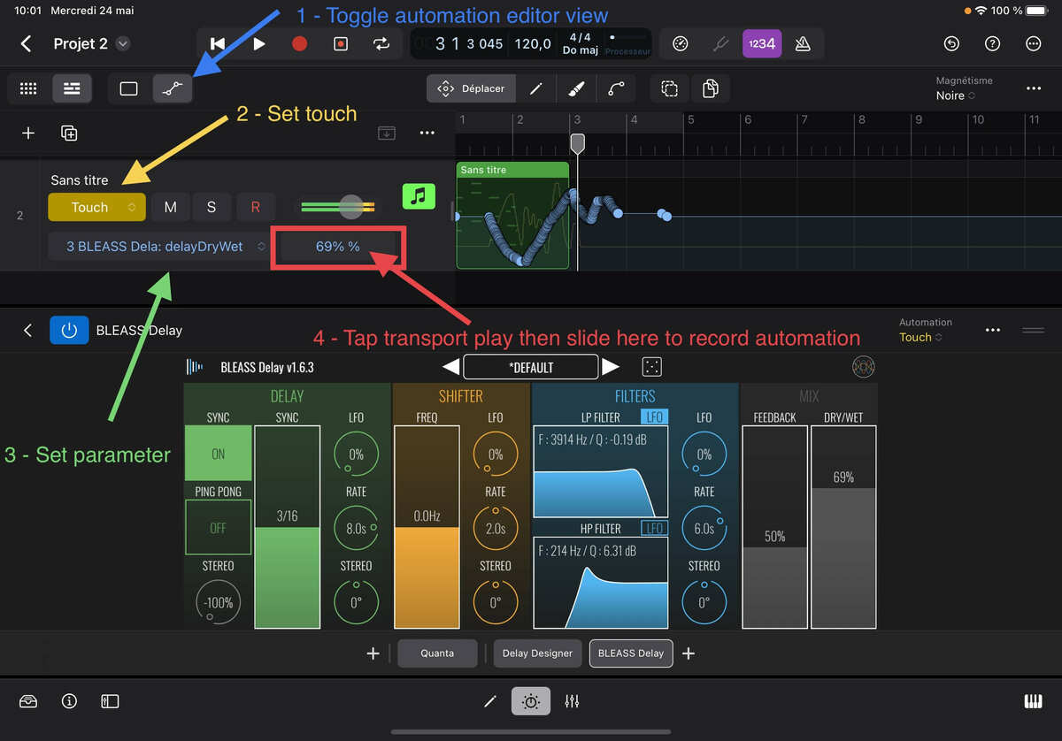 Logic Pro AUV3 parameter automation workaround — Loopy Pro Forum