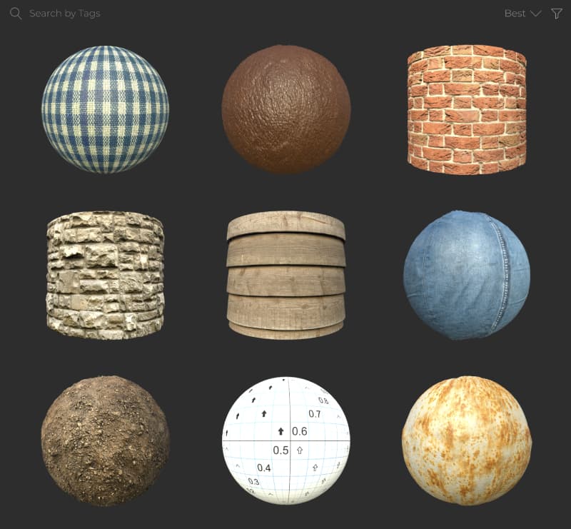Open Source Free Textures Library for Babylon Demos and projects