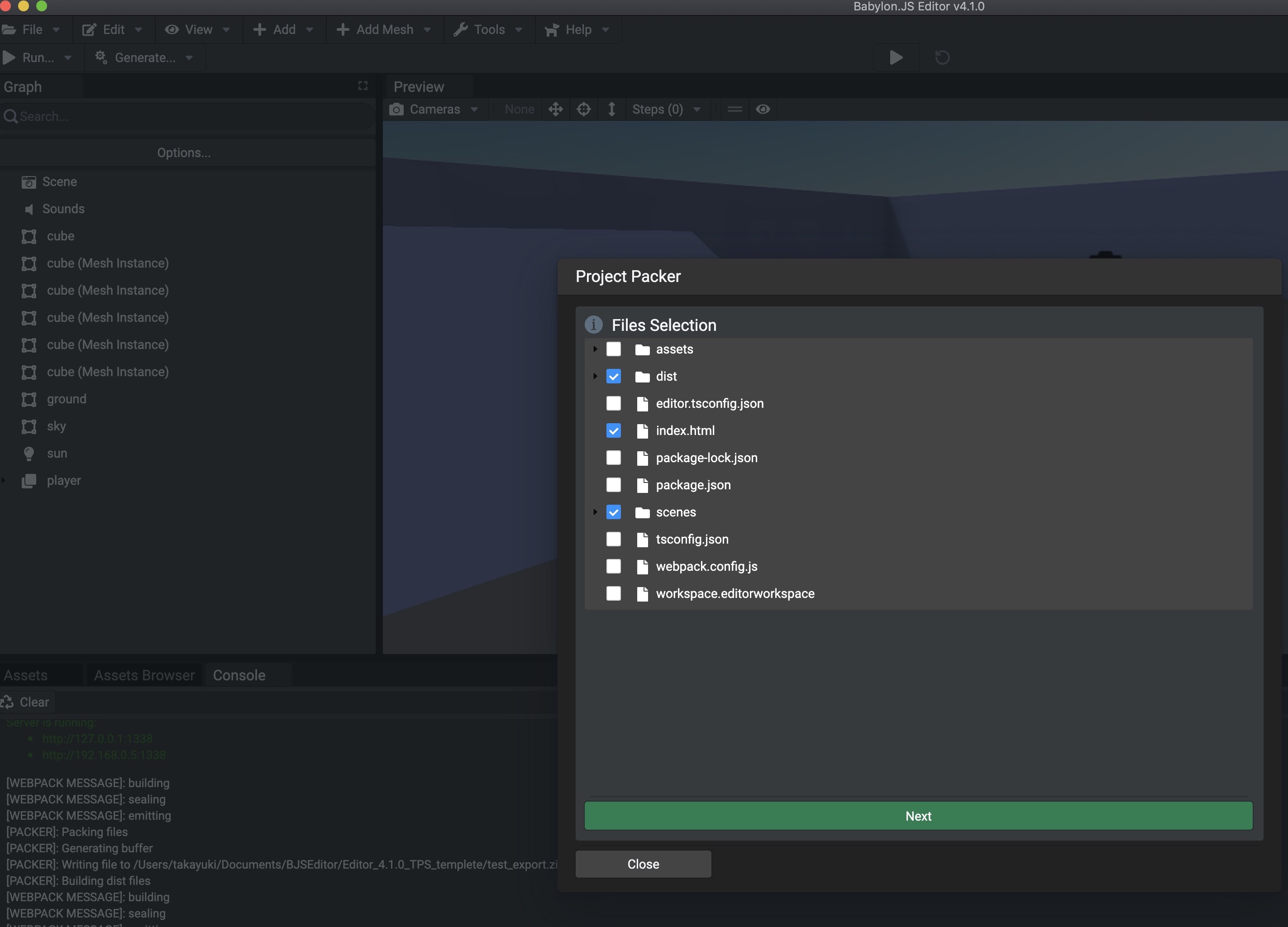 A new package feature of Babylon.js Editor 4.1.0 Questions Babylon.js