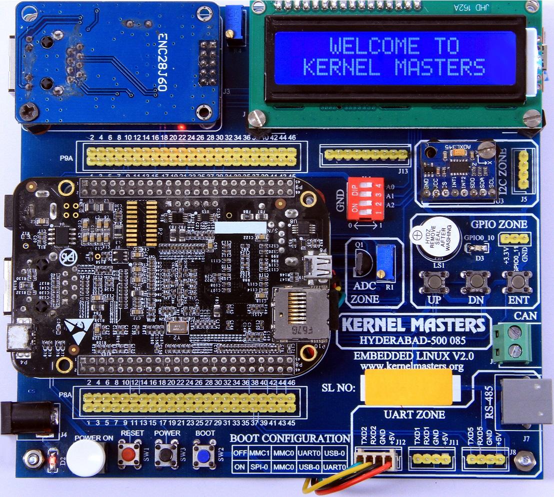 Beagle Bone Black Expansion board designed by Kernel Masters