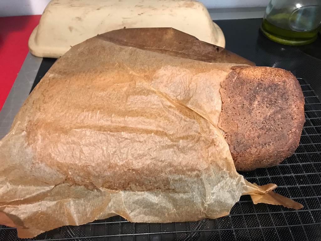 Parchment stuck in loaf; disaster averted & not too ugly Baker’s Parchment stuck in loaf; disaster averted & not too ugly Baker’s