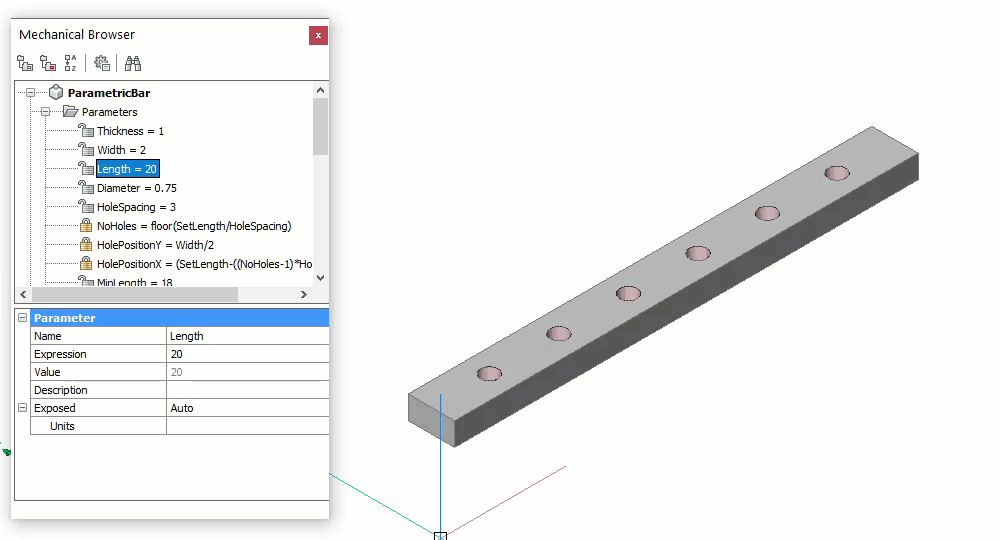 Parametric 3D block? — BricsCAD Forum