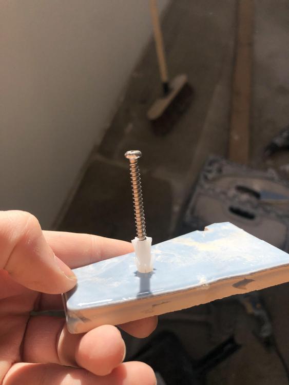 Should I use this rawl plug? Shower screen install through tiles Wall Tiles & Tiling