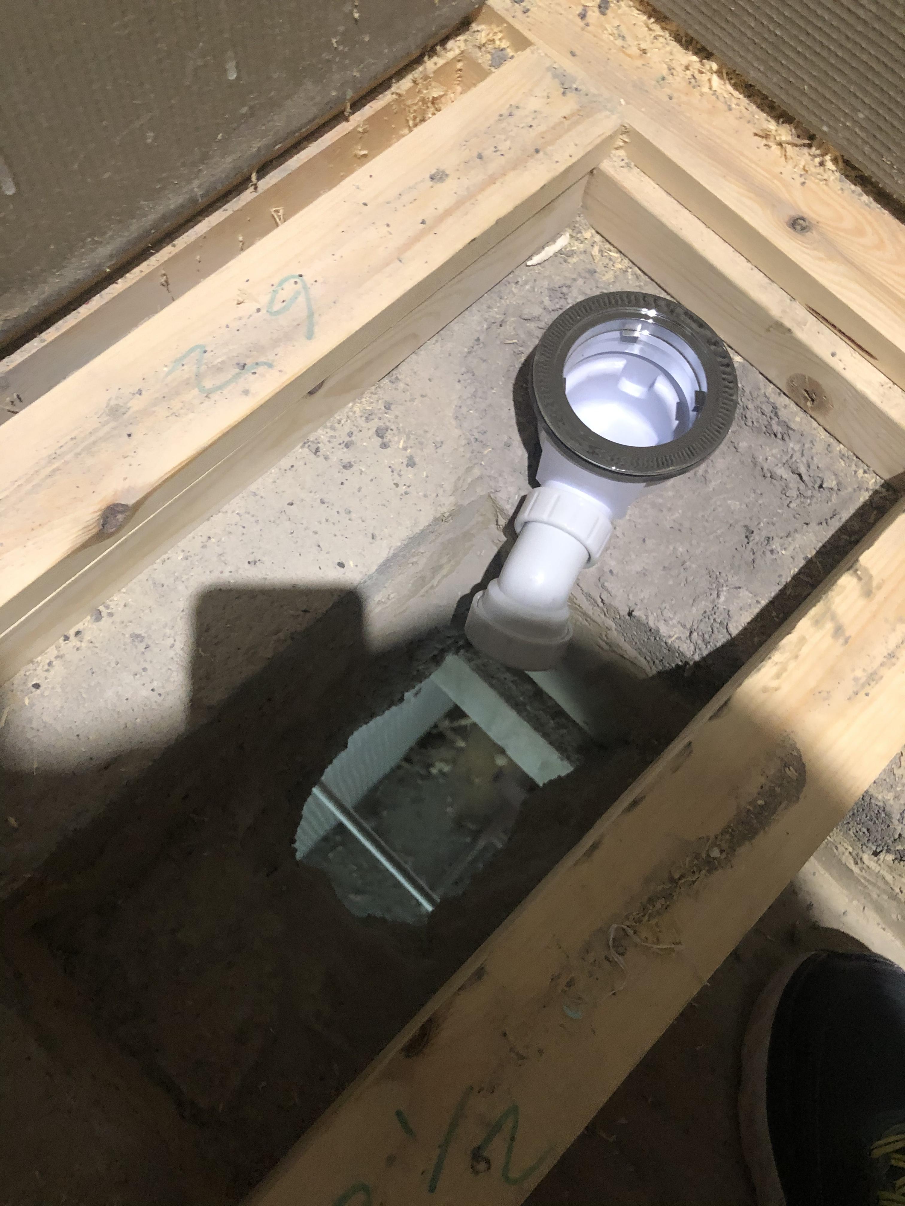 Prep for shower tray General Plumbing