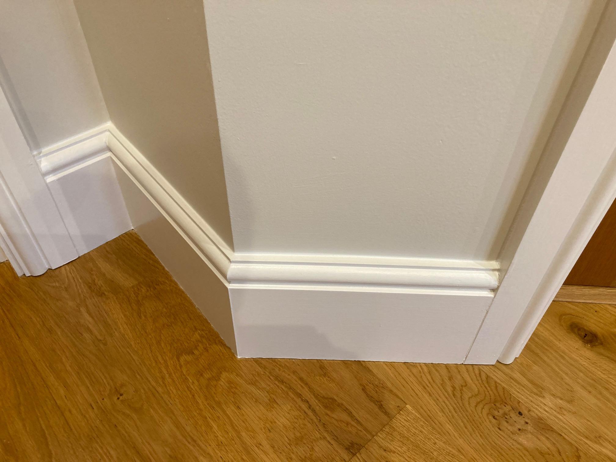 Caulking Between Skirting & Floor Decorating