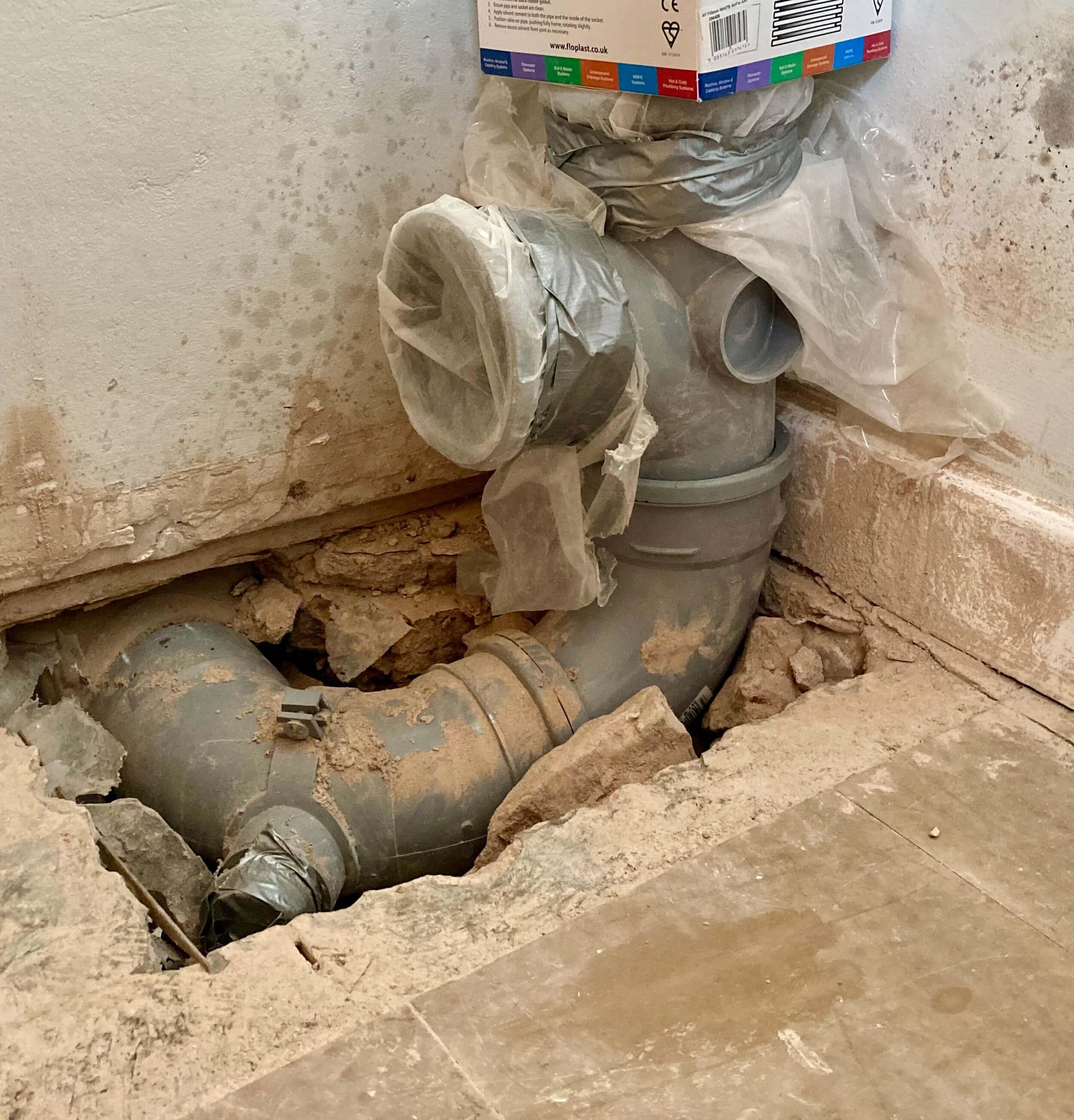 Bathroom waste plumbing change of track thinking out loud General