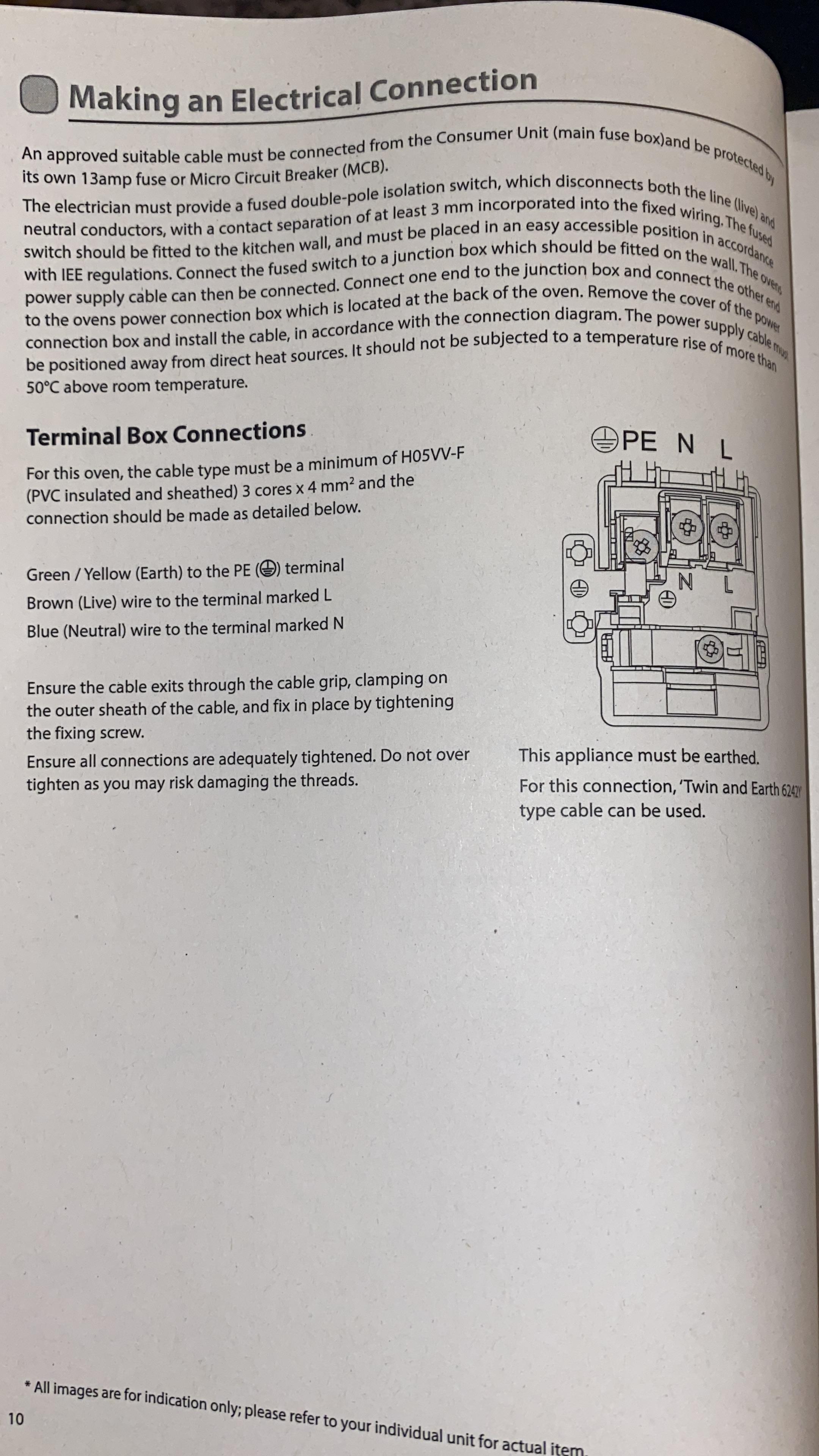 Hard wiring oven Electrics Kitchen & Bathroom