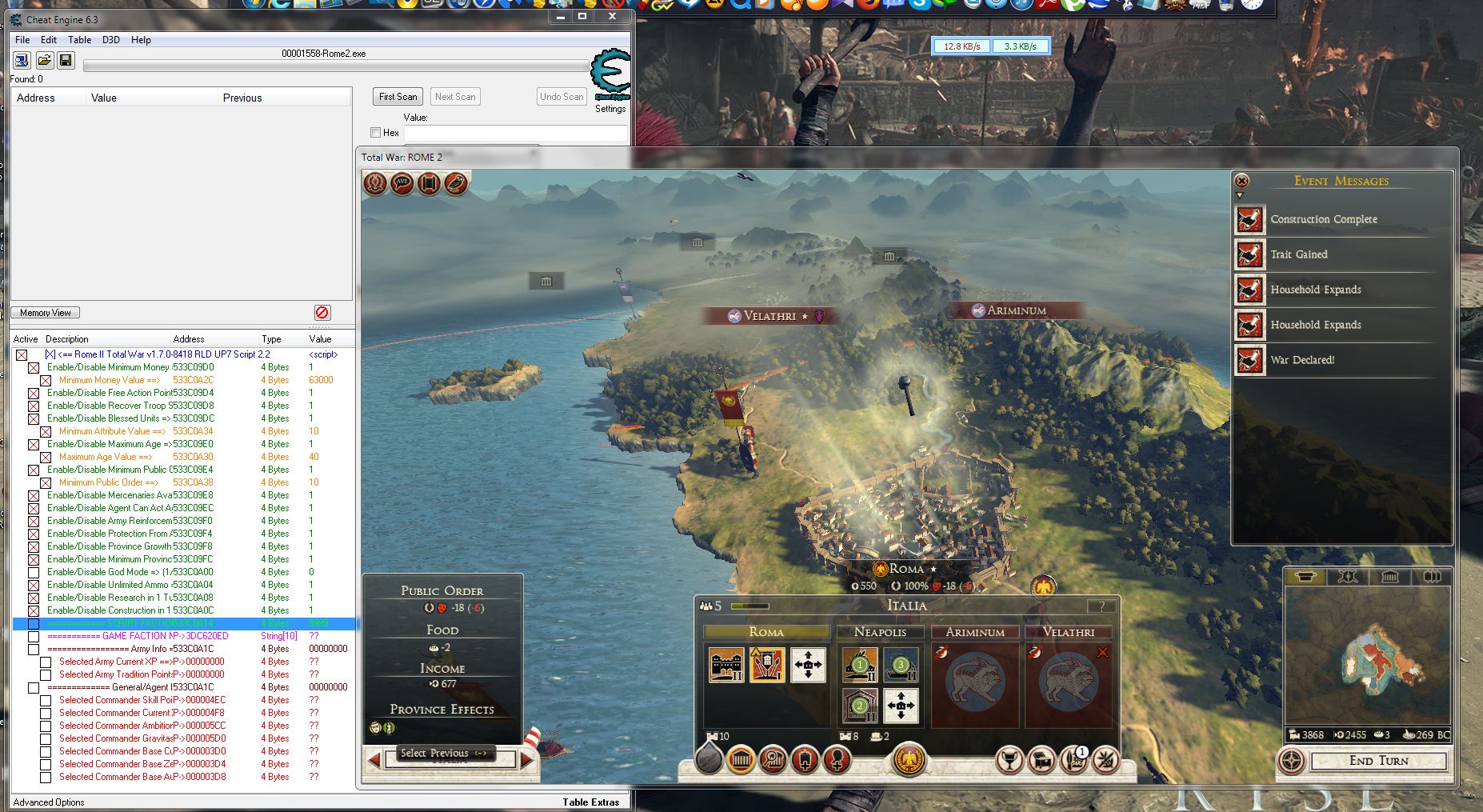 Cheat Engine View topic I have a problem game Total War Rome 2