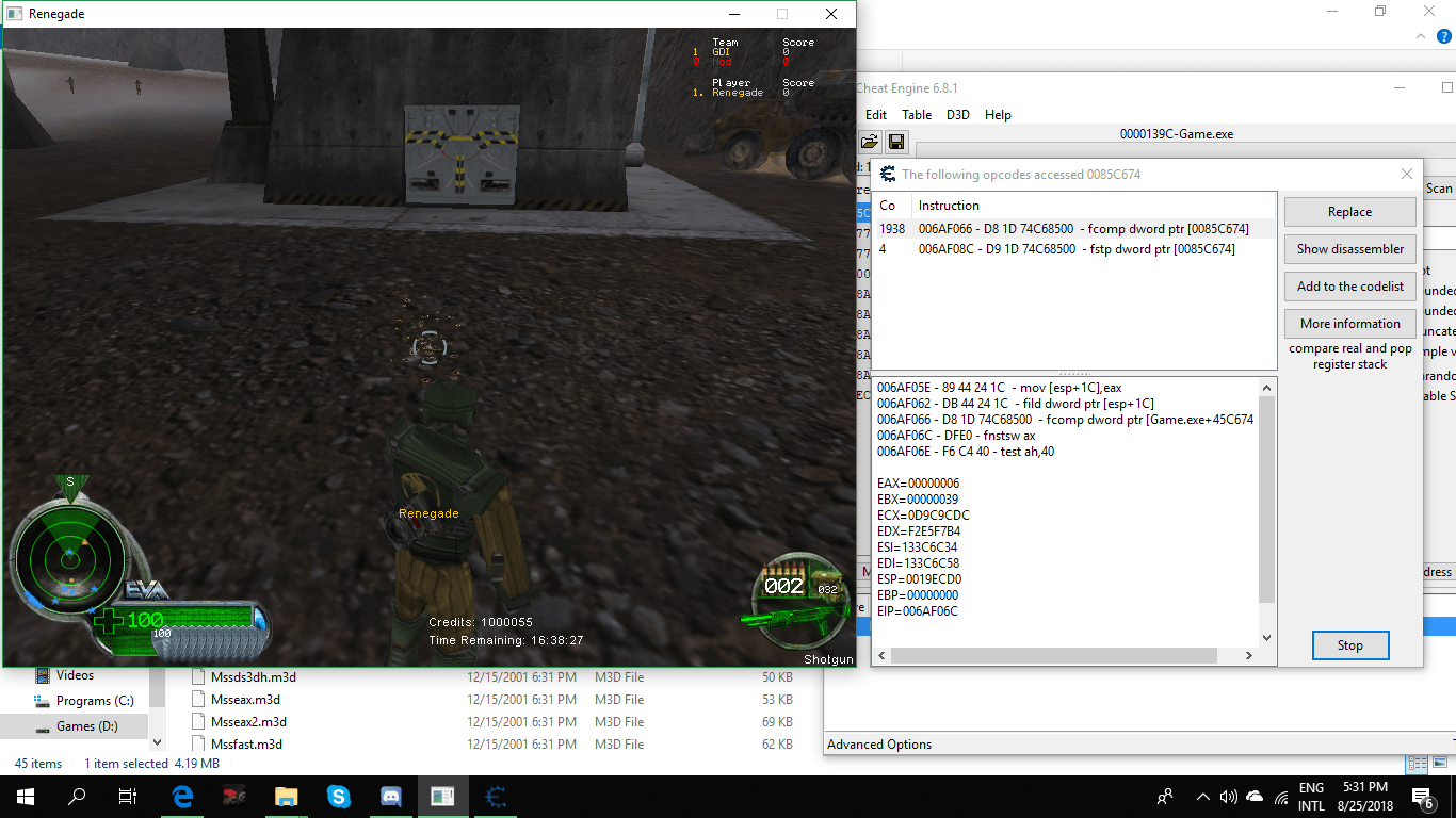Cheat Engine :: View topic - How do I hack Command and Conquer Renegade?