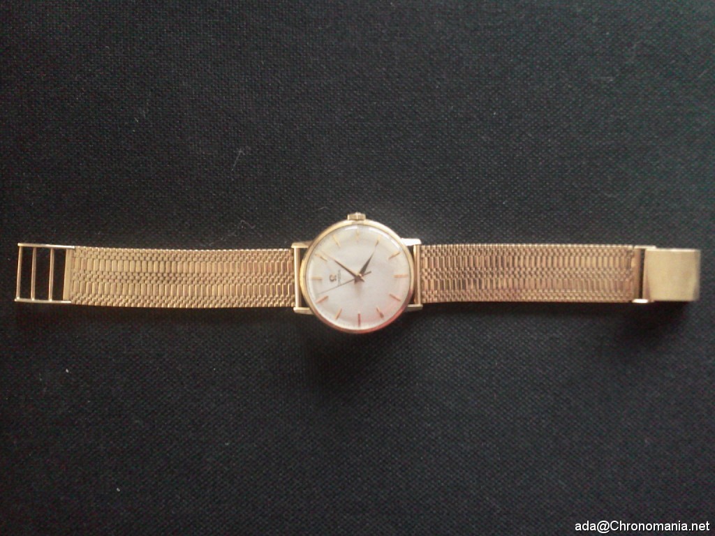 montre omega femme bracelet or