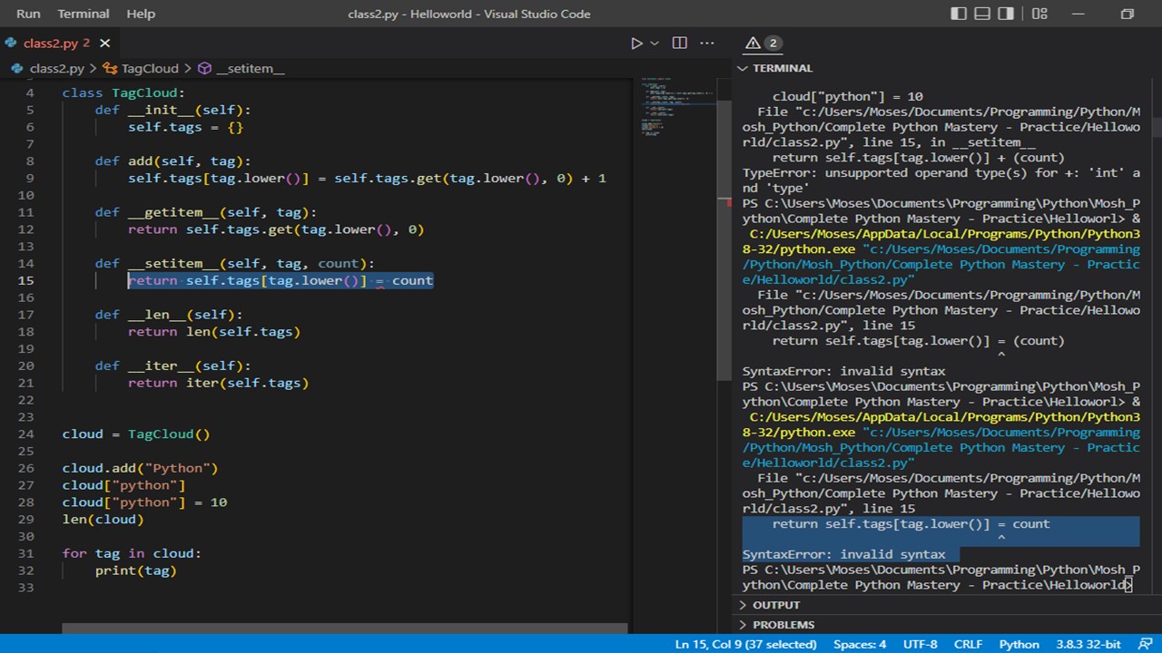 Custom Containers Issue Python Code with Mosh Forum