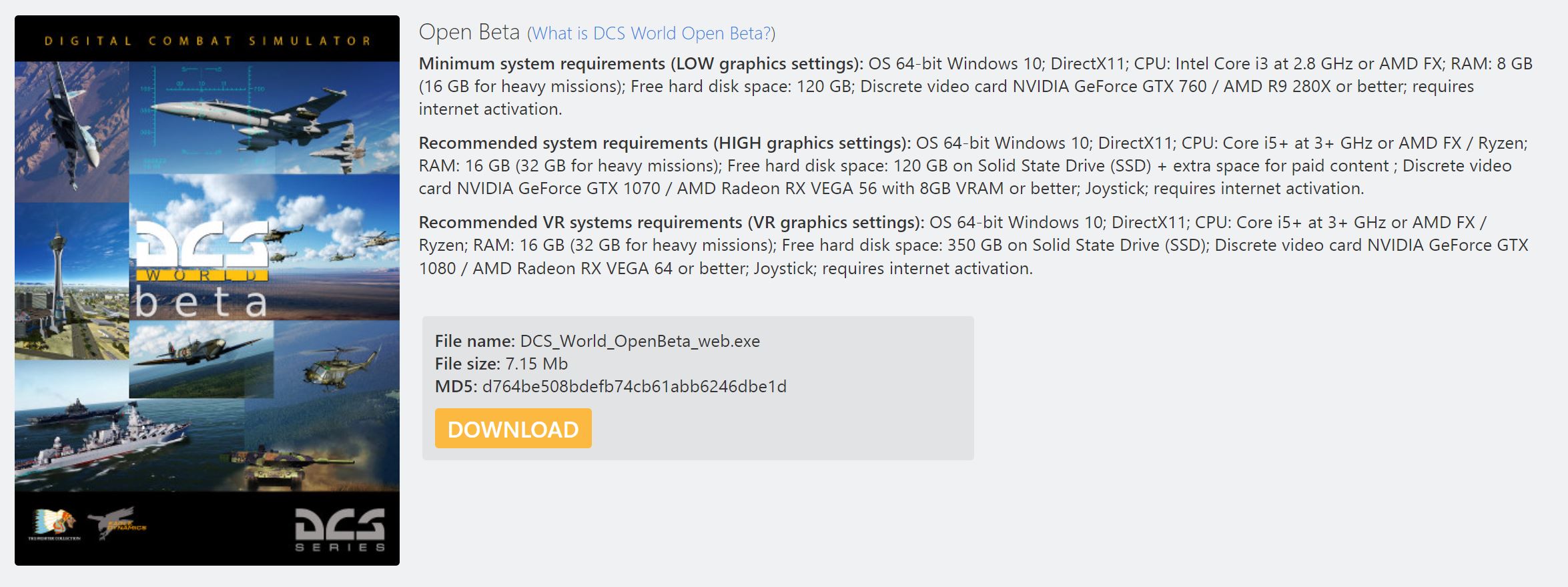 Realistic, honest hardware requirements for DCS DCS Core Wish List