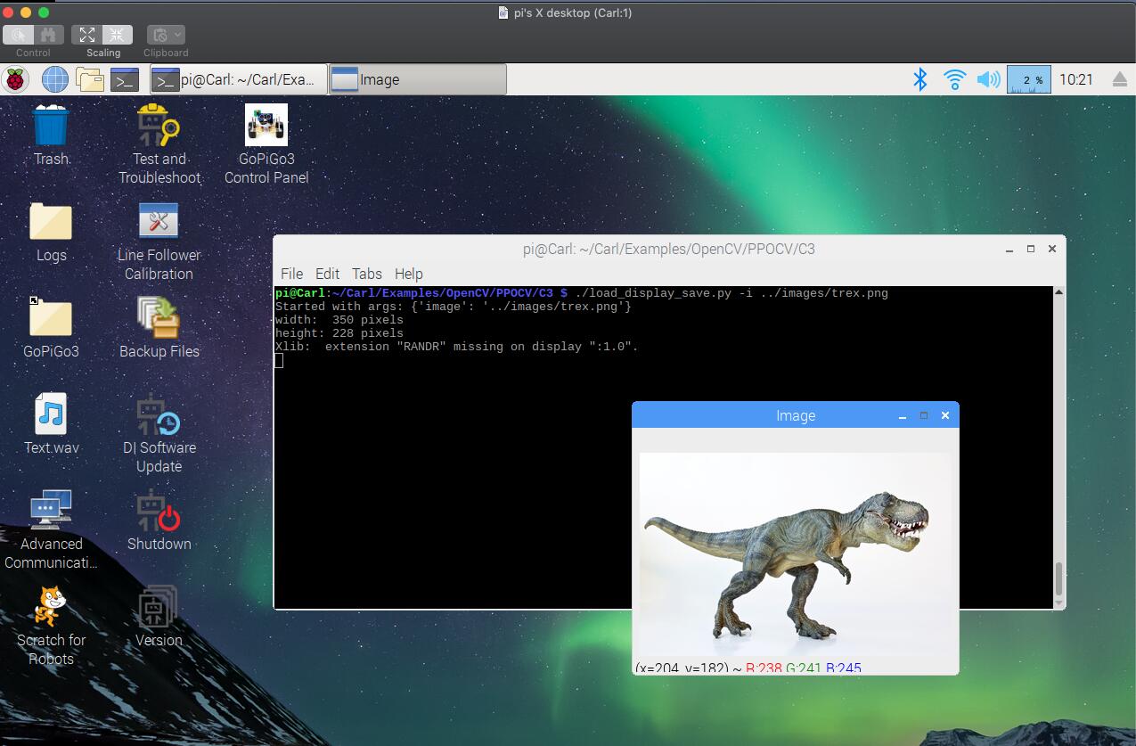Extension RANDR missing on display 1.0 GoPiGo Dexter Industries Forum