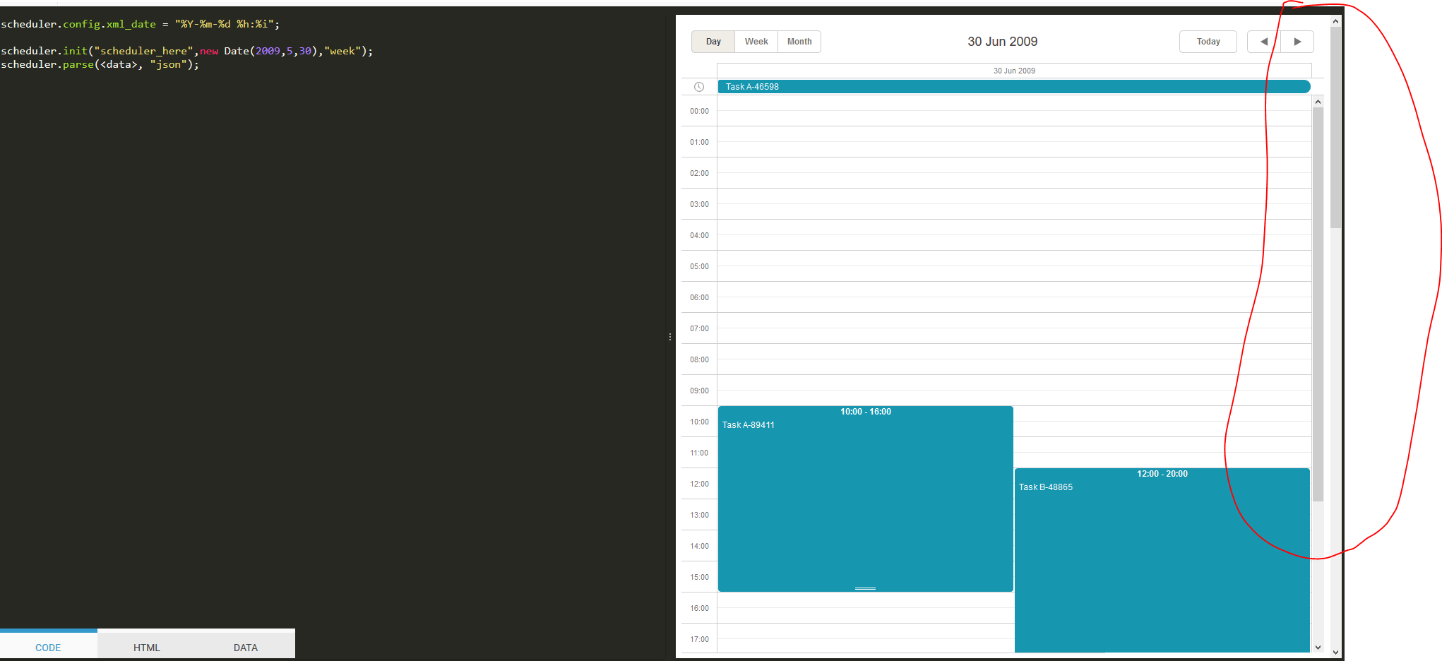 How to change Scroll bar css in dhtmlx scheduler Scheduler DHTMLX