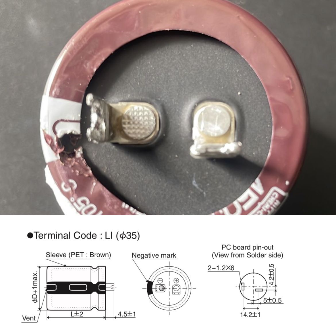 Can’t find the right terminals for a capacitor - Capacitors