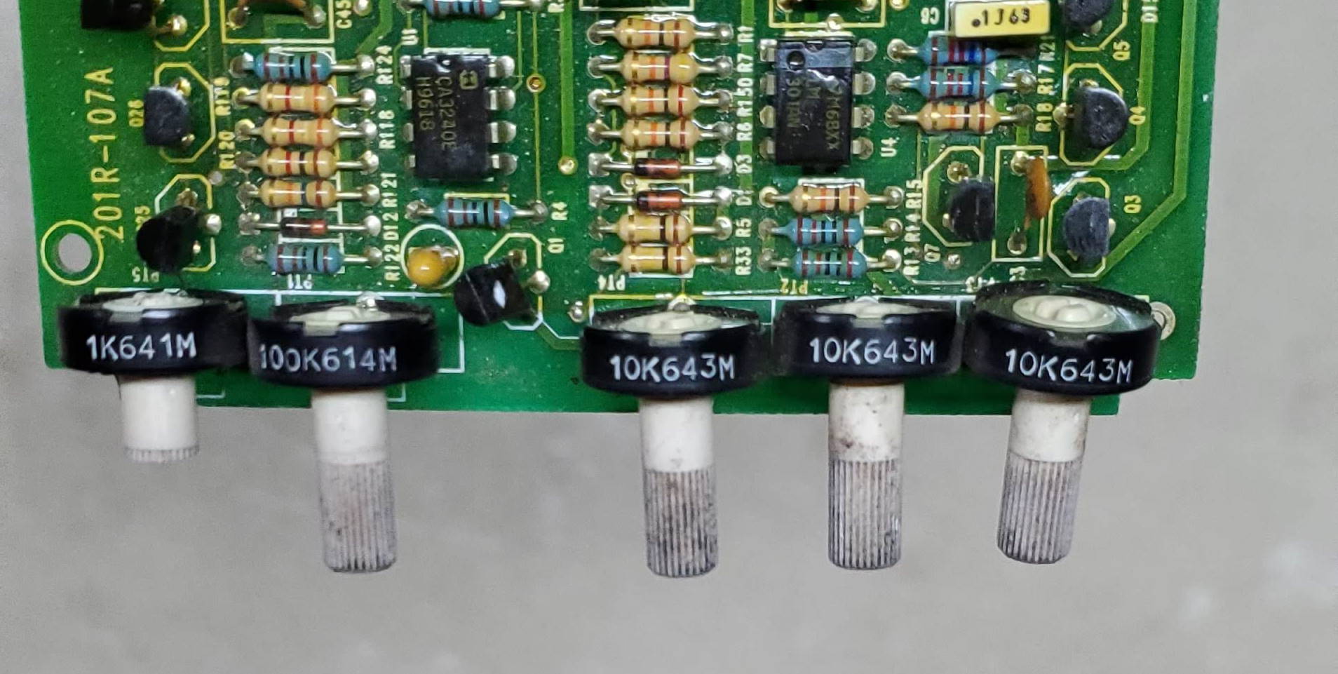 ID potentiometers on old Holley fuel injection control board