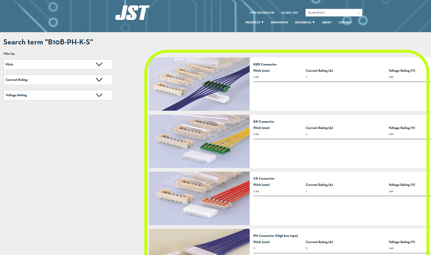 3D CAD Models for JST Connectors Rectangular Connectors Electronic