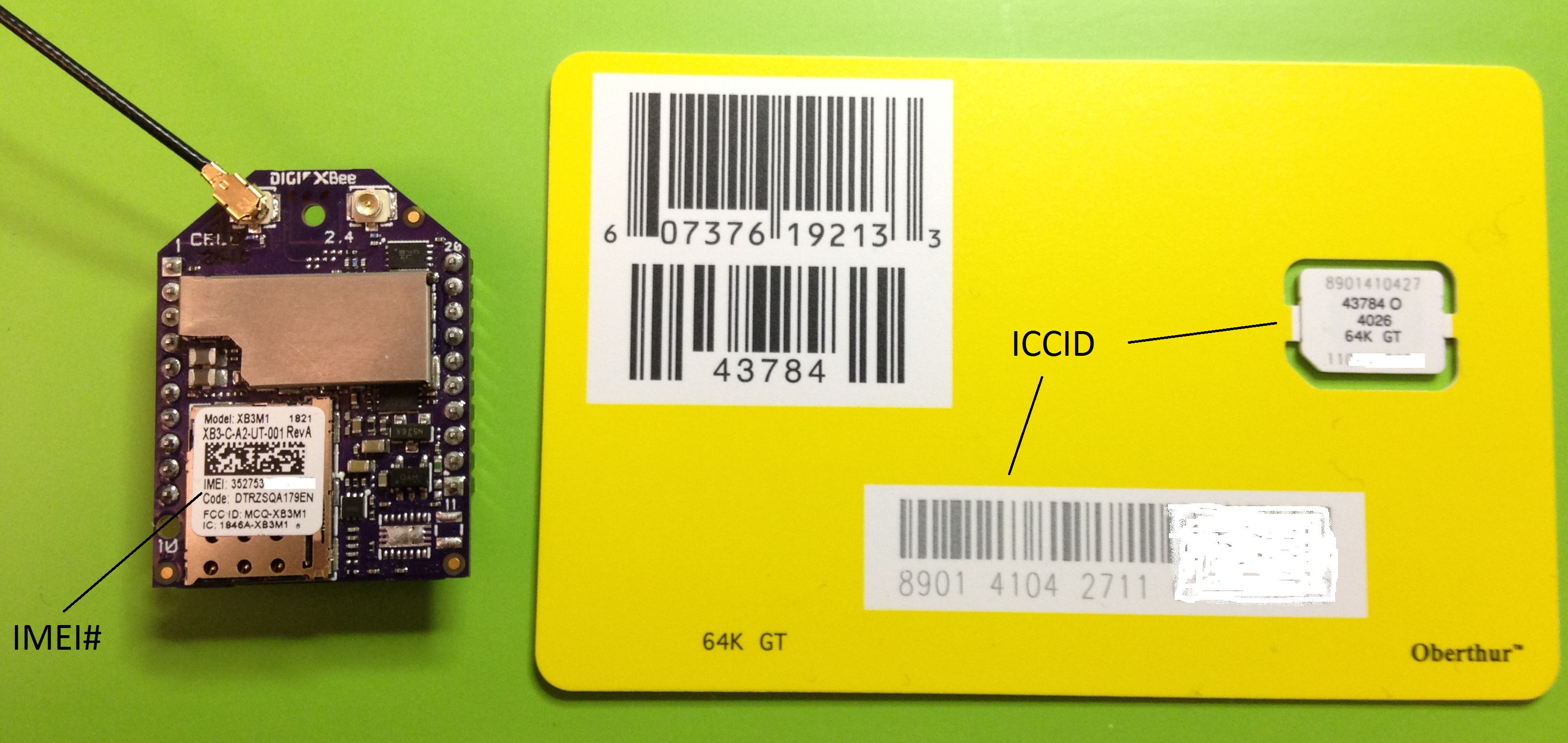 DigiKey IoT data plan for XB3 LTEM/NBIoT Modem