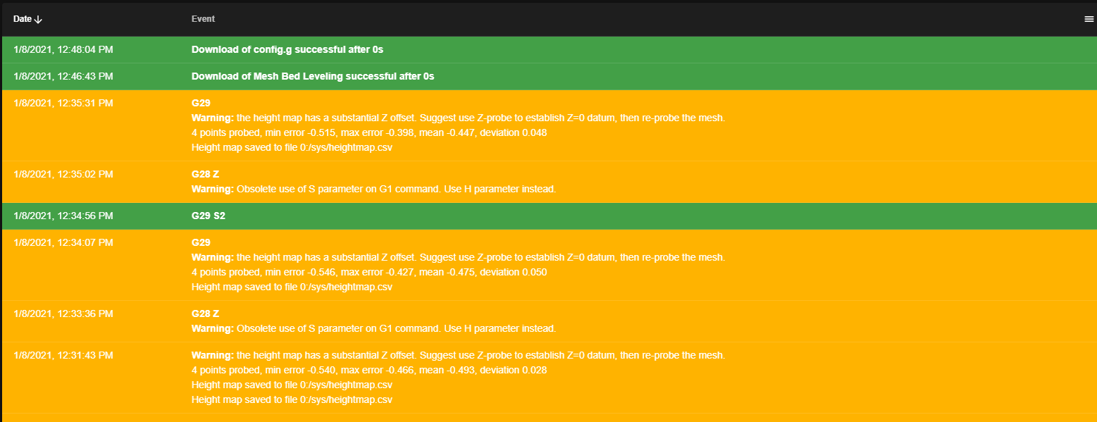 Help With Height Map Has Substantial Z Offset Warning Duet3d