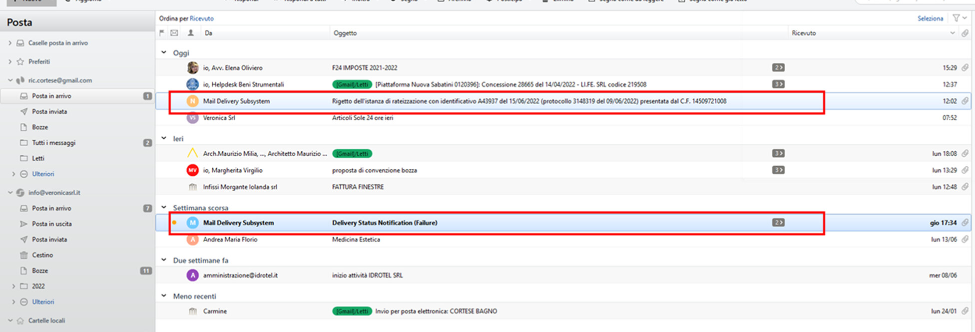Mail delivery subsystem Mail eM Client