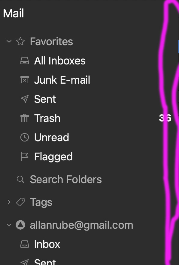 Widen scroll bar in left pane eM Client