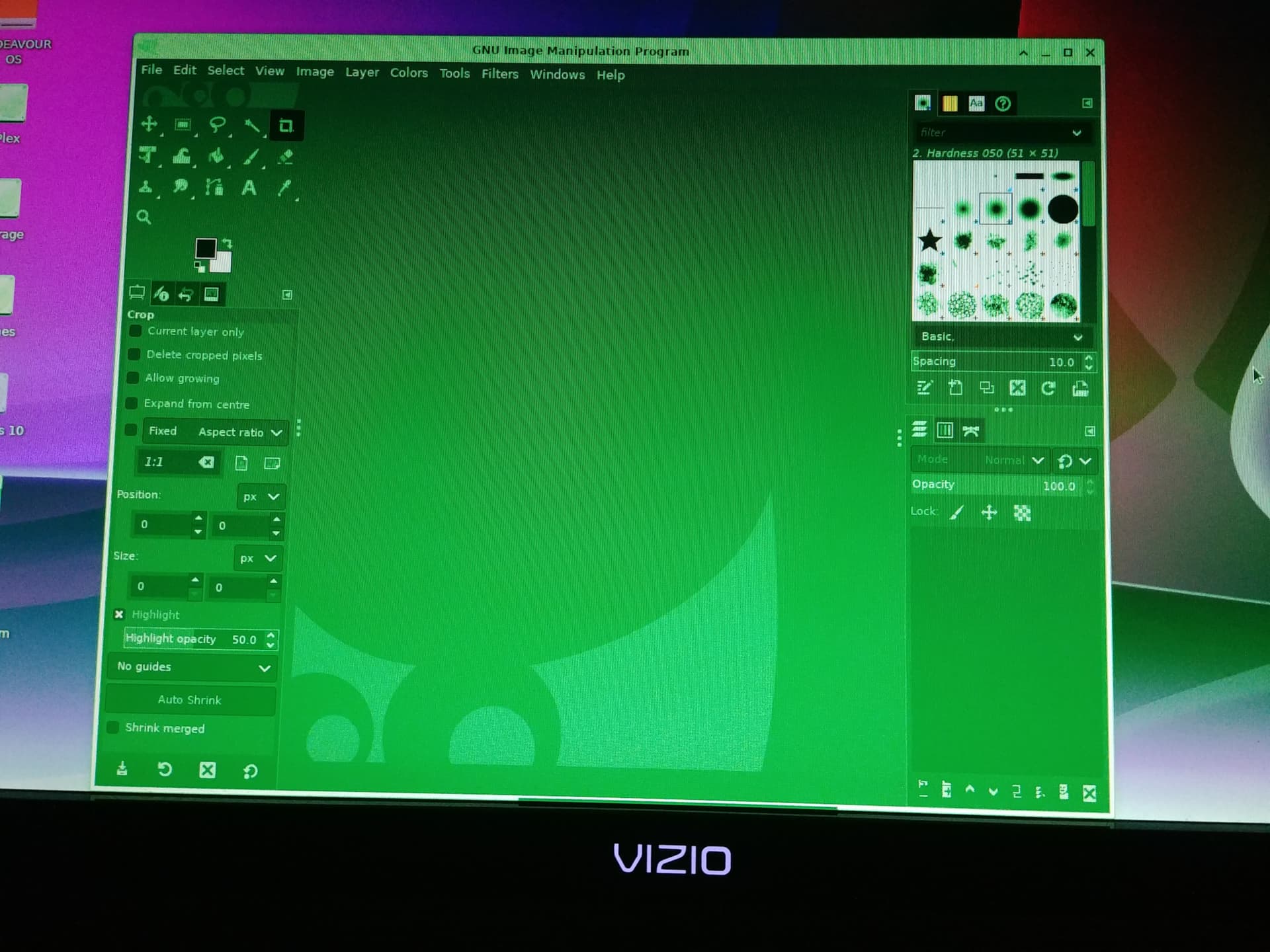 Screen tinted green using RX 580 + AMDGPU Newbie EndeavourOS