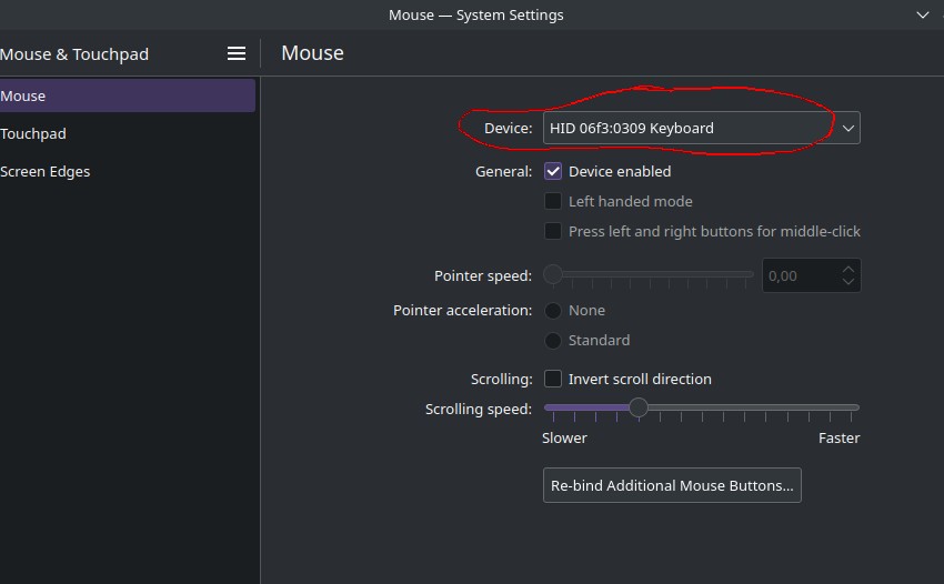 How to disable "enhance pointer precision" like in Windows but in EOS